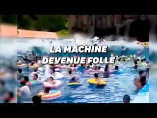 Tsunami dans une piscine à vagues chinoise