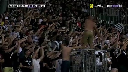 Angers fan has no more use for his shoes vs Arsenal