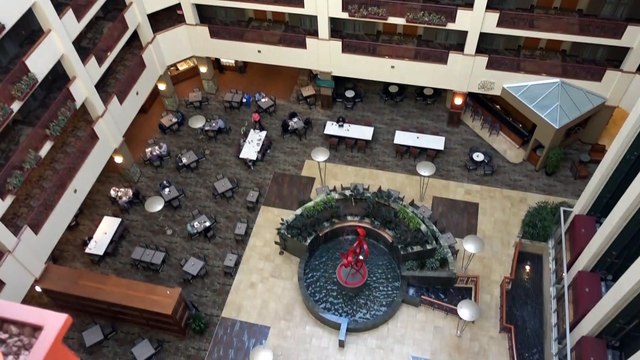 BDMV-49 Aruna & Hari Sharma from Suite 909 to Breakafast Enbassy Suites Hilton Rogers AR, May 13, 2019