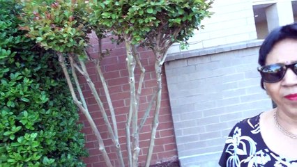 BDMV-52 Aruna & Hari Sharma after breakfast walking around Embassy Suites Rogers AR, May 13, 2019
