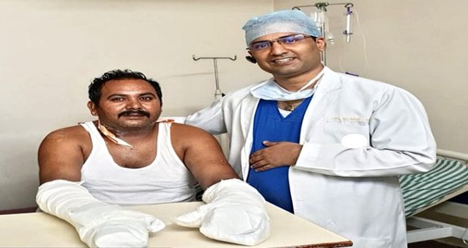 Kesilen elleri 10 saatlik operasyonla dikildi