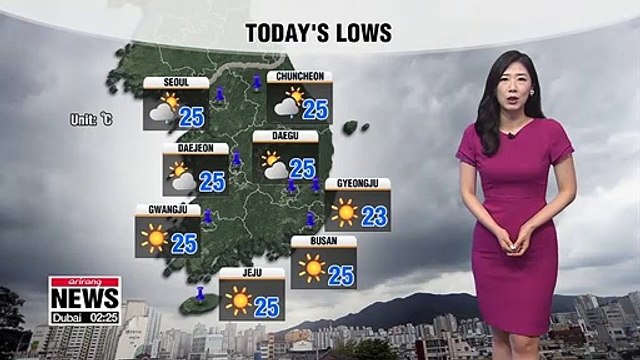 Torrential rain to taper off, strong heat in south 080119