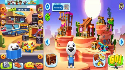 下载视频: RUN! RUN! RUN! Talking Hank in Talking Tom Gold Run Vs Talking Tom Splash Force Android/iOS Gameplay