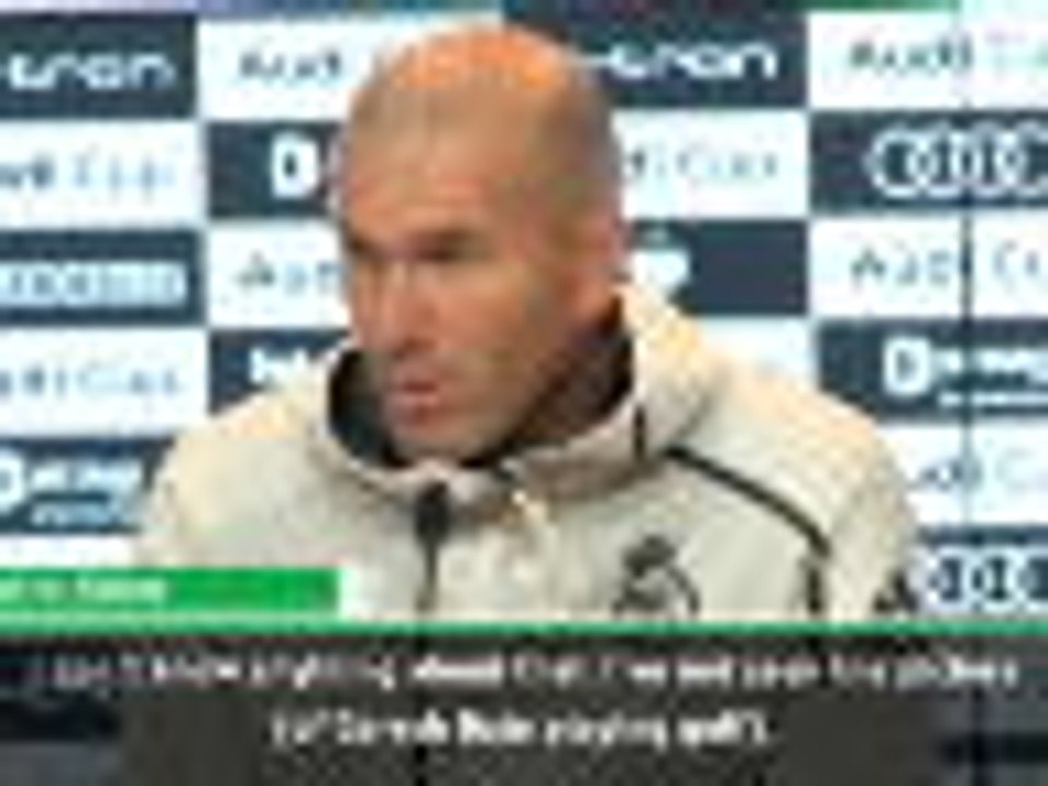 If Bale wants to play golf, I can't stop him - Zidane