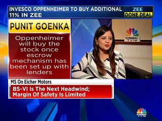 Oppenheimer will buy the stock once escrow mechanism has been set up with lenders, says Zee