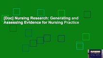 [Doc] Nursing Research: Generating and Assessing Evidence for Nursing Practice