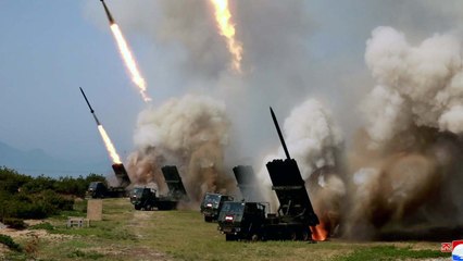 北 "어제 신형 대구경 조종방사포 시험사격" / YTN