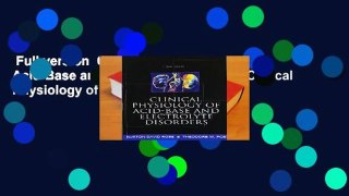 Full version  Clinical Physiology of Acid-Base and Electrolyte Disorders (Clinical Physiology of