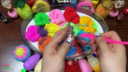 Special Series Clay| Mixing Makeup and CLay Into Fluffy Slime || Satisfying with Slime ||