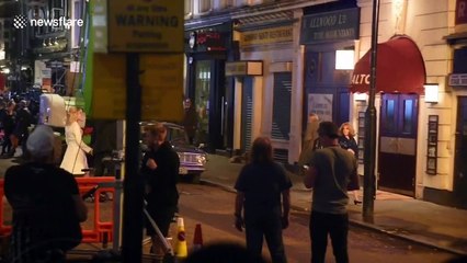 Matt Smith spotted with Anya Taylor-Joy on film set in London's Soho