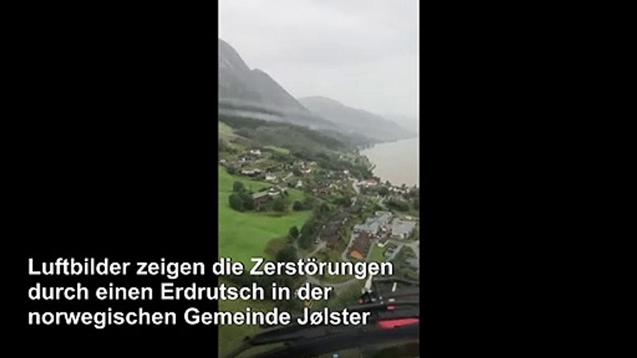Schlammlawine durchschneidet Dorf in Norwegen