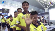 U12 Hà Nội háo hức tại sân bay khi lần đầu tham dự giải đấu quốc tế tại Trung Quốc | HANOI FC