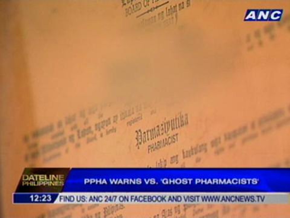 PPHA warns public vs. 'ghost pharmacists'