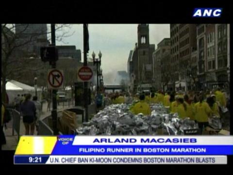 'All Filipino runners in Boston Marathon safe'