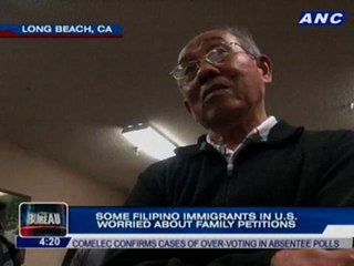 Download Video: Some Filipino immigrants in US worried about family petitions