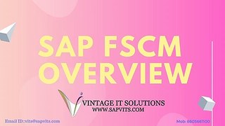 SAP FSCM OVERVIEW | SAP FSCM Videos
