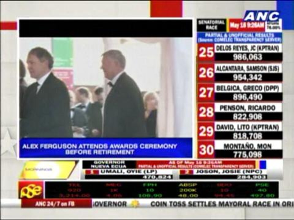 Ferguson attends awards ceremony before retirement