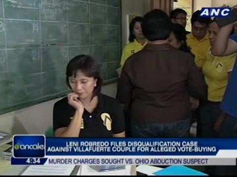 Leni Robredo files disqualification case against Villafuerte couple for alleged vote-buying