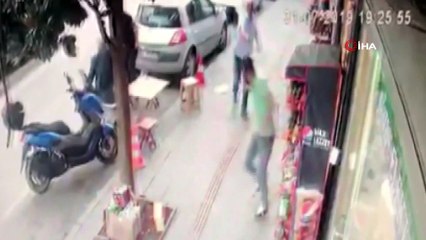 Kayınpeder ile eski damadın silahlı kavgası kameraya yansıdı