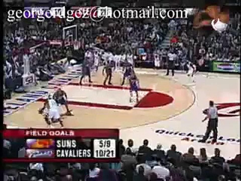 LeBron James Dunk On the face of Shawn Marion