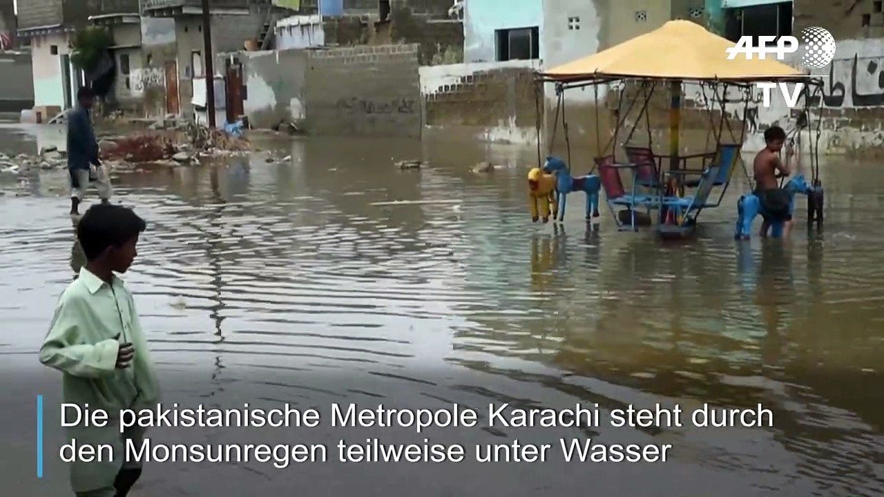 Tote bei schweren Überschwemmungen in Karachi