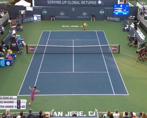 تنس: بطولة سان جوزيه: سواريز نافارو تهزم ماتيك ساند 3-6 و6-1 و 6-2