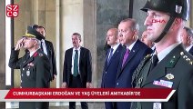 Cumhurbaşkanı Erdoğan ve YAŞ üyeleri Anıtkabir’de