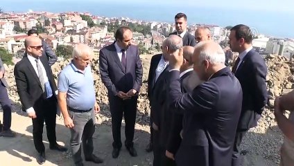 Bakan Turhan, yapımı devam inşaatlarda incelemede bulundu - TRABZON