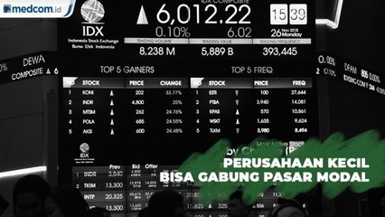 Perusahaan Kecil dan Menengah Dapat Gabung Pasar Modal