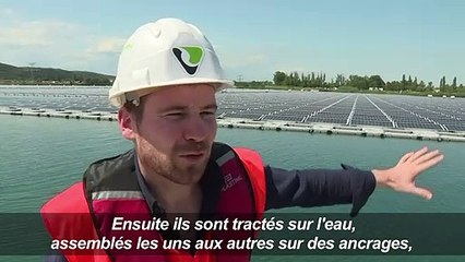 A Piolenc, la première centrale solaire flottante de France