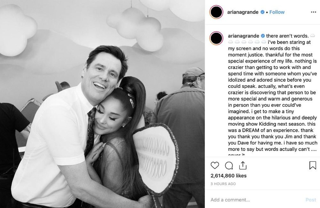 Ariana Grande trifft ihr Idol Jim Carrey