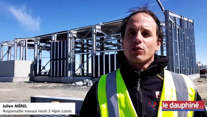 LES DEUX ALPES La télécabine de Pierre Grosse en construction