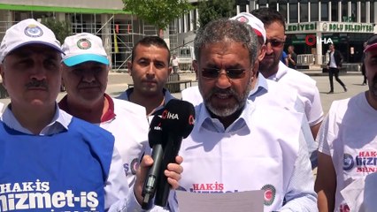 Bolu Belediyesi’nden çıkarılan işçiler eylemlerinin 100’üncü gününde