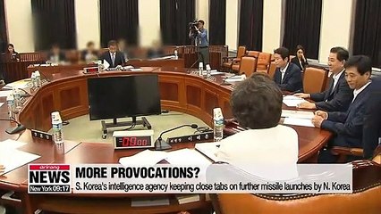 S. Korea's intelligence agency keeping close tabs on additional missile launches by N. Korea