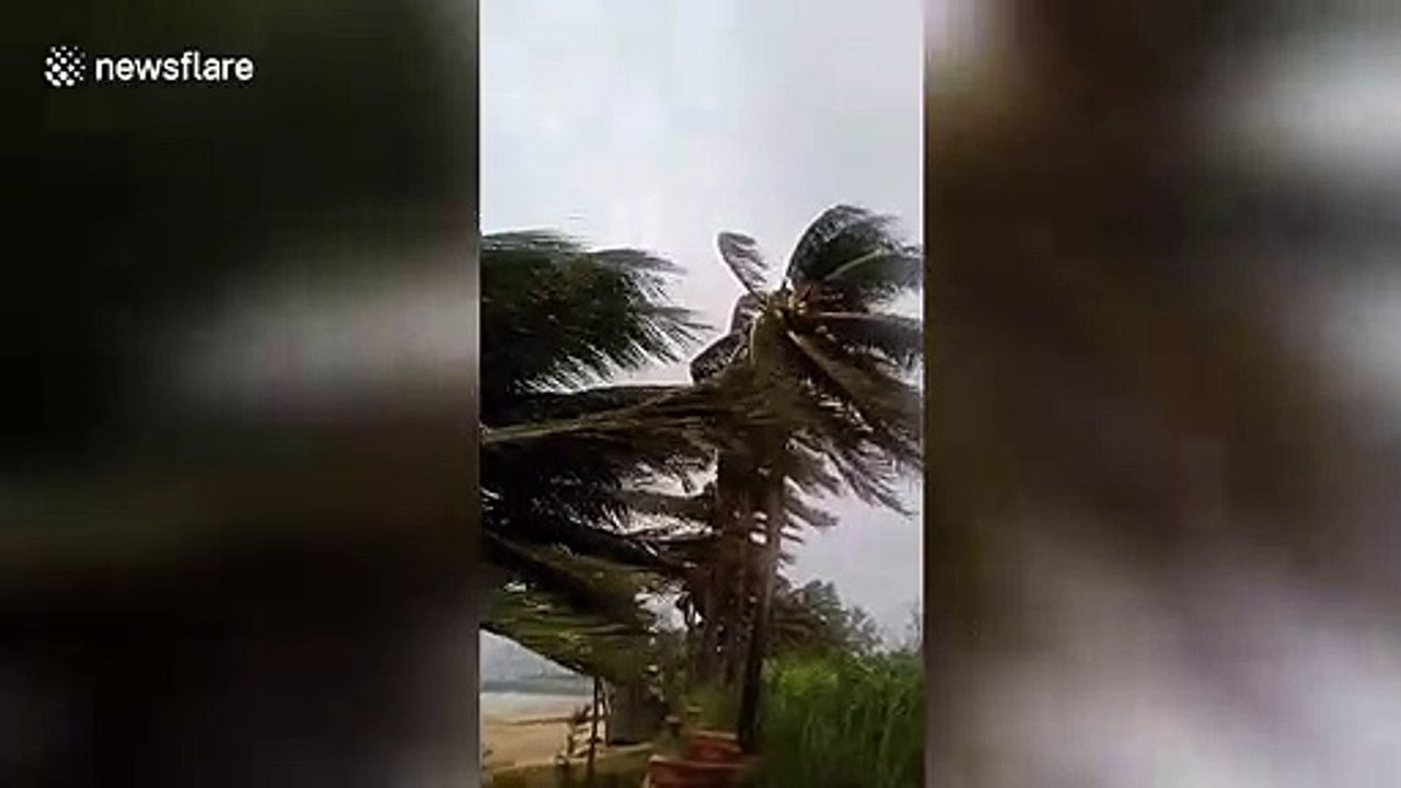 Typhoon Wipha brings strong rainstorms and floods to southern China's Haikou
