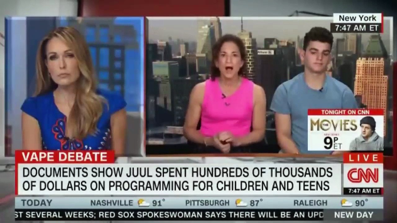 DOCUMENTS SHOW JUUL SPENT HUNDREDS OF THOUSANDS OF DOLLARS ON PROGRAMMING FOR CHILDREN AND TEENS. CNN NEWS LIVE