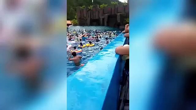 Çin'de dalga havuzunda arıza: 44 yaralı