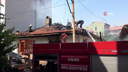 Metruk binada çıkan yangın paniğe sebep oldu