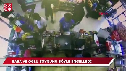 Baba ve oğlu soygunu böyle engelledi