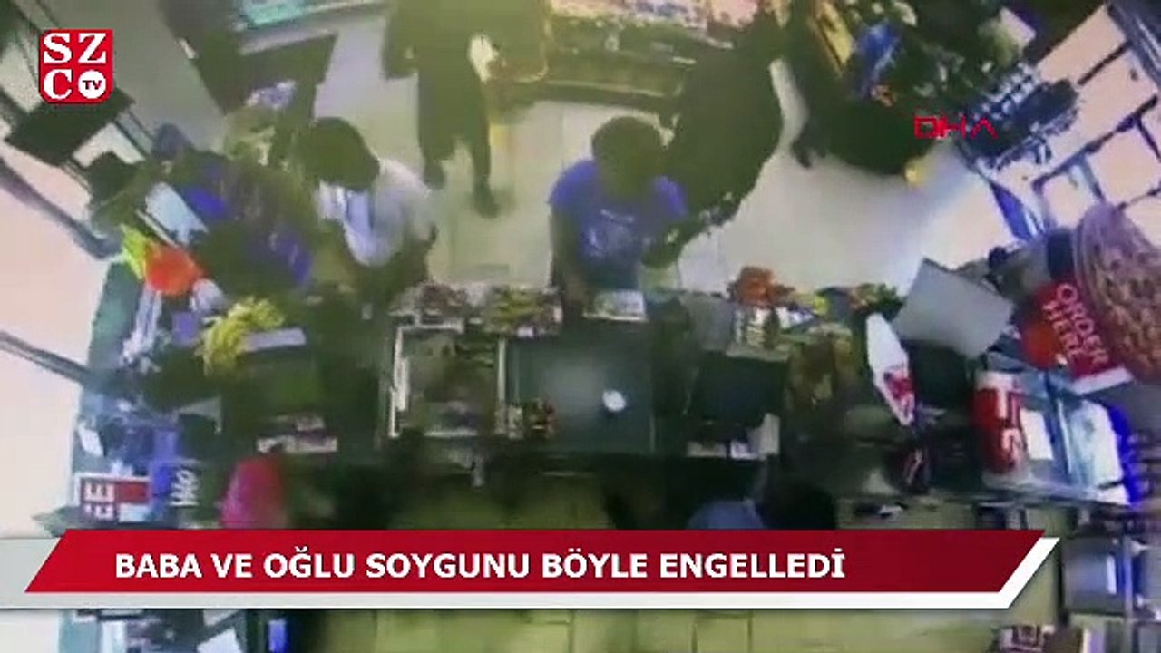 Baba ve oğlu soygunu böyle engelledi