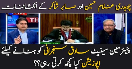 What were opposition's tactics to remove Senate chairman Sadiq Sanjrani?