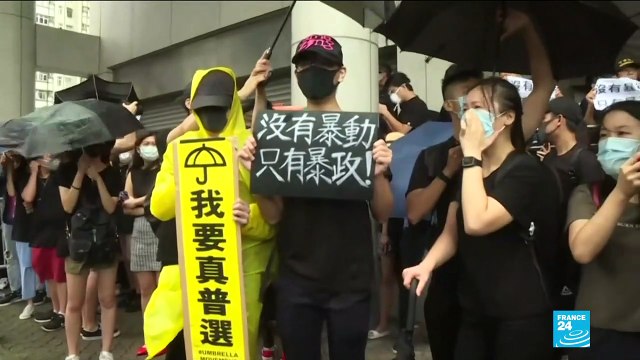 China's military warns Hong Kong protesters with propaganda video