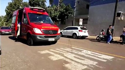Honda Civic e Biz batem na Rua Erechim, esquina com a Rua Dom Pedro II