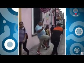 El grito varonil de un hombre cuando lo espantan | Qué Importa