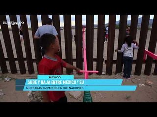 Instalan sube y baja en el muro fronterizo; reportaje de El Heraldo TV