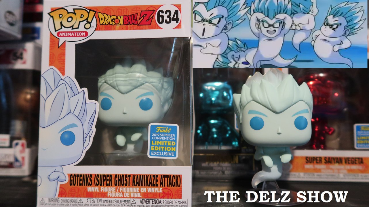 Gotenks Super Ghost Kamikaze Attack SDCC Funko pop Dragonball Z  Detailed Unboxing Vinyl  Figure Review