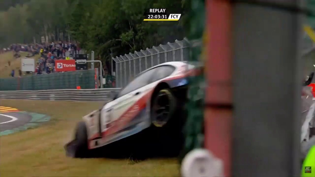 24H SPA 2019 BLANCAIN GT Series RACE BUFFIN Huge crash