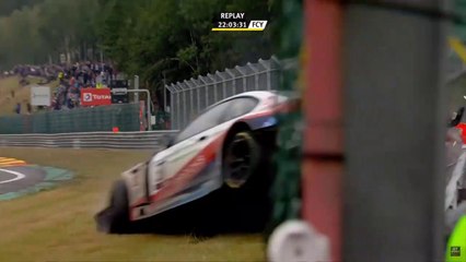 24H SPA 2019 BLANCAIN GT Series RACE BUFFIN Huge crash