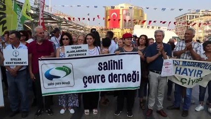 Aydın'da "jeotermal santral" protestosu