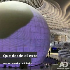 La impresionante biblioteca china que ofrece una ilusión óptica a sus lectores